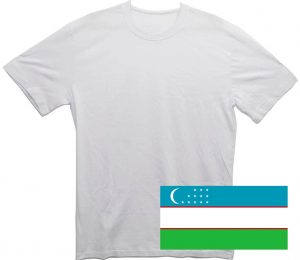 Белая футболка из Узбекистана